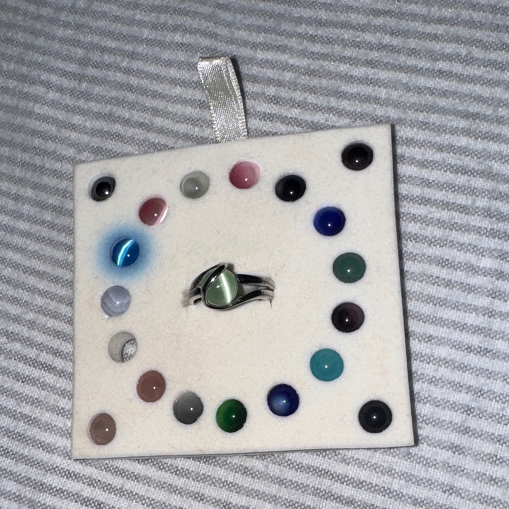 Sterling Silver Interchangeable Stone Ring - image 1